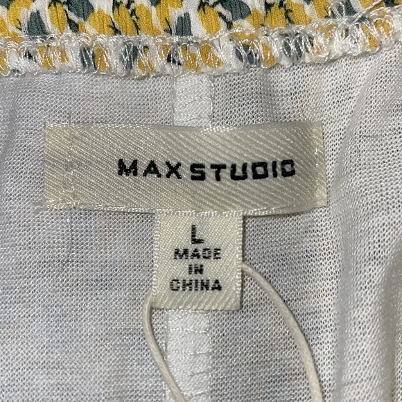 NWT Max Studio Wide Elastic Waistband Lined Mini Skirt.  Size Large. - Picture 3 of 10